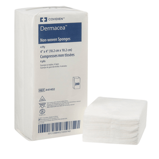 Dermacea™ Nonwoven Sponge, 4 x 4 Inch, 4-Ply | Quantity - 1x BG