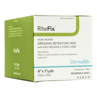 RiteFix™ Nonwoven Dressing Retention Tape, 4 Inch x 11 Yard, White | Quantity - 1x BX