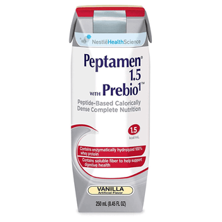 Peptamen® 1.5 with Prebio 1™ Vanilla Peptide-Based Complete Nutrition, 250 mL | Quantity - 1x CS