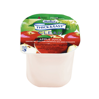 Thick & Easy® Clear Nectar Consistency Apple Thickened Beverage, 4-ounce Cup | Quantity - 1x CS