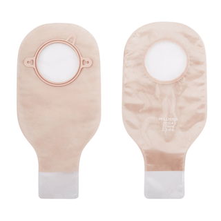 New Image™ Transparent Colostomy Pouch, Pre-cut to Fit 70 mm Stomas, Blue Match | Quantity - 1x BX