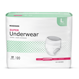 McKesson Super Moderate Absorbency Incontinence Underwear, Large | Quantity - 1x BG