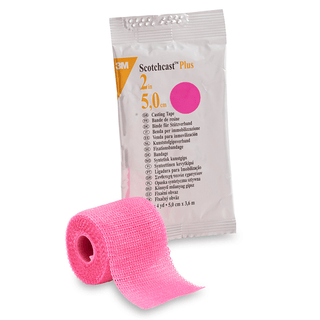 3M™ Scotchcast™ Plus Bright Pink Cast Tape, 2 Inch x 4 Yard | Quantity - 1x CS