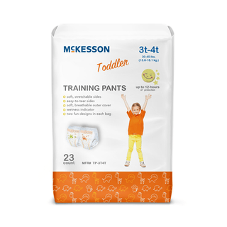 McKesson Toddler Training Pants, 3T to 4T for Children weighing 30 – 40 lbs. | Quantity - 1x BG
