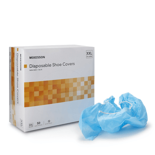 McKesson Shoe Covers, 2X-Large, Nonskid Sole, Blue | Quantity - 1x CS