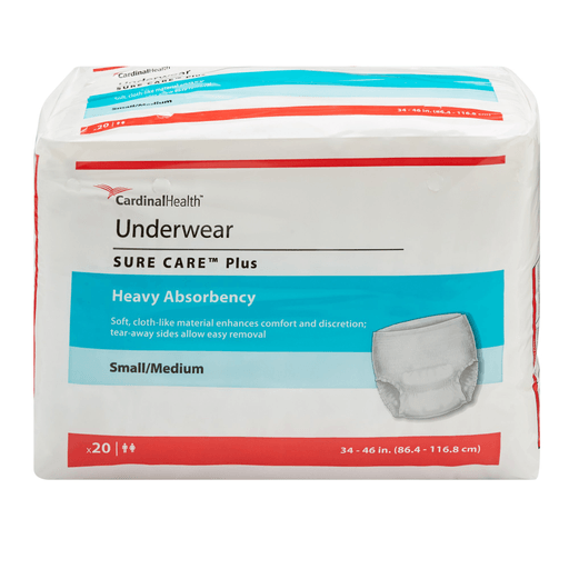 Sure Care™ Plus Heavy Absorbent Underwear, Medium | Quantity - 1x BG