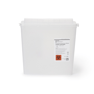 McKesson Prevent® Sharps Container, 1-1/4 Gallon, 10-3/4 x 10-1/2 x 4-3/4 Inch | Quantity - 1x EA