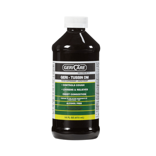 Geri-Care® Guaifenesin / Dextromethorphan Cold and Cough Relief, 16-ounce Bottle | Quantity - 1x BT