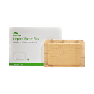 Mepilex® Border Flex Adhesive with Border Foam Dressing, 6 x 8 Inch | Quantity - 1x BX