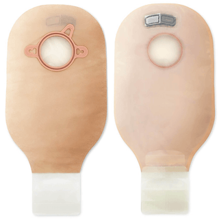 New Image™ 2-Piece Transparent Colostomy Pouch, Pre-cut to Fit 57 mm, Red Match | Quantity - 1x BX