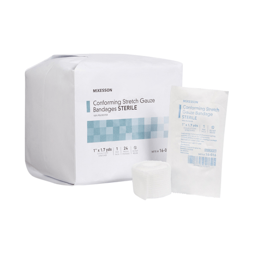 McKesson Sterile Conforming Bandage, 1 Inch x 1-7/10 Yard | Quantity - 1x RL