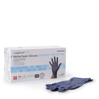 McKesson Confiderm® LDC Nitrile Exam Glove, Small, Blue | Quantity - 1x CS