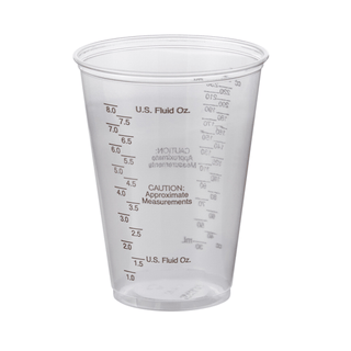 Solo Graduated Drinking Cup, Ultra Clear, 10 oz, Clear Plastic, Disposable | Quantity - 1x SL