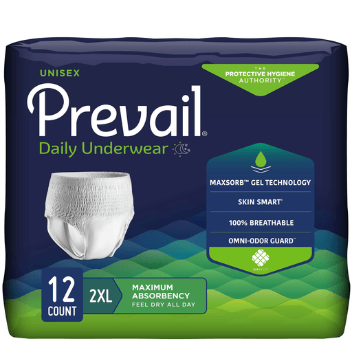 Prevail® Daily Underwear Maximum Absorbent Underwear, 2X-Large | Quantity - 1x CS