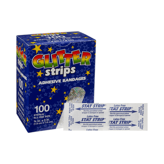 Glitter™ Stat Strip® Design Adhesive Strip, ¾ x 3 Inch | Quantity - 1x BX