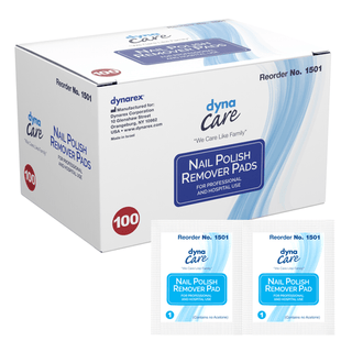dynarex® Nail Polish Remover Pads | Quantity - 1x BX