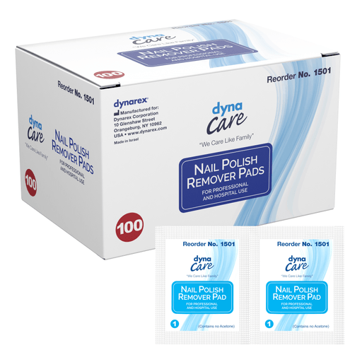 dynarex® Nail Polish Remover Pads | Quantity - 1x BX
