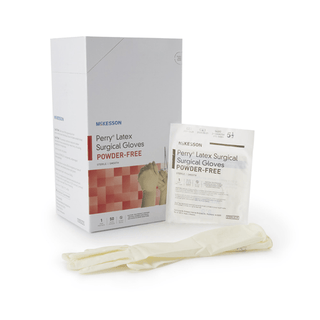 McKesson Perry® Performance Plus Surgical Glove, Size 5.5, Cream | Quantity - 1x CS