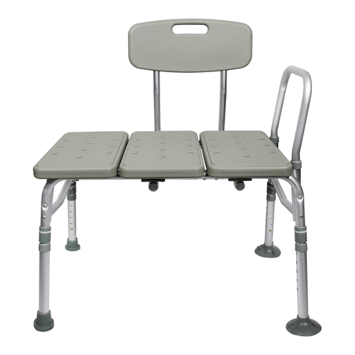 McKesson Aluminum Transfer Bench with Reversible Back | Quantity - 1x EA