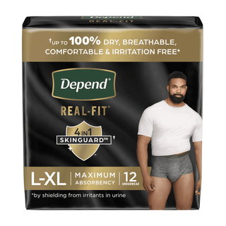 Depend® Real Fit® Underwear for Men, Large/X-Large | Quantity - 1x PK