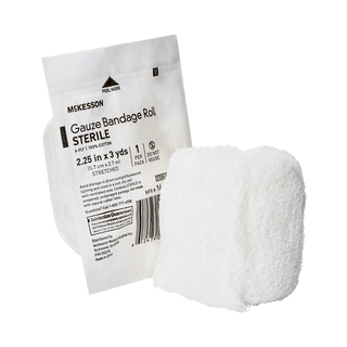 McKesson Sterile Fluff Bandage Roll, 2-1/4 Inch x 3 Yard, 6-Ply | Quantity - 1x CS