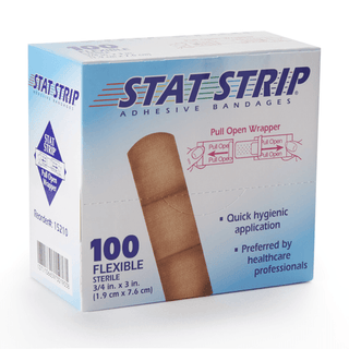 American® White Cross Stat Strip® Adhesive Strip, 3/4 x 3 Inch | Quantity - 1x CS