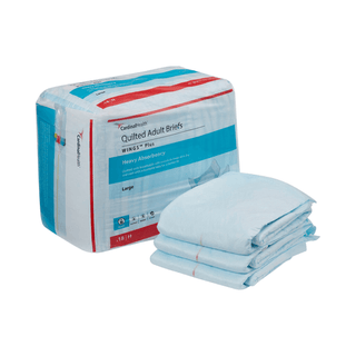 Wings™ Plus Quilted Heavy Absorbency Incontinence Brief, Large | Quantity - 1x BG
