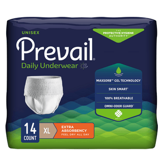 Prevail® Daily Underwear Extra Absorbent Underwear, Extra Large | Quantity - 1x CS