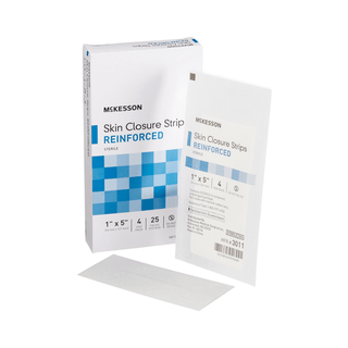 McKesson Skin Closure Reinforced Strip, 1 X 5 Inch | Quantity - 1x BX