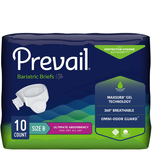 Prevail® Bariatric Ultimate Absorbency Incontinence Brief, Size B | Quantity - 1x CS