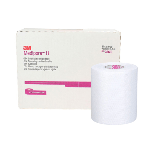3M™ Medipore™ H Cloth Medical Tape, 3 Inch x 10 Yard, White | Quantity - 1x RL