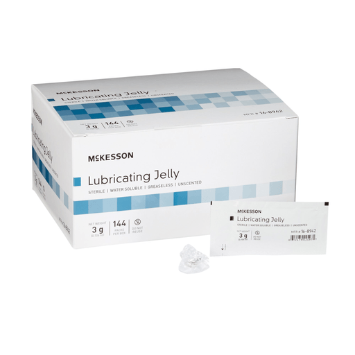 McKesson Lubricating Jelly, 3-gram Packet | Quantity - 1x BX