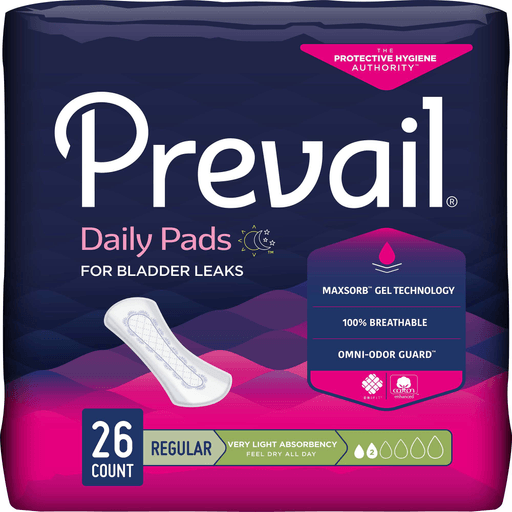 Prevail® Daily Liner Very Light Bladder Control Pad, 7½-Inch Length | Quantity - 1x BG