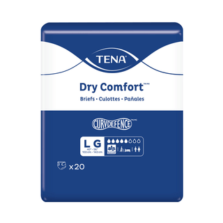 Tena® Dry Comfort™ Briefs with Curvdefence™, Large for 40 – 56 Inch, Five Drops | Quantity - 1x PK