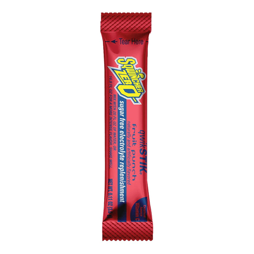 Sqwincher® Quik Stik® Zero Fruit Punch Electrolyte Replenishment Drink Mix | Quantity - 1x PK