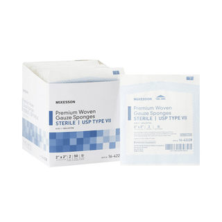 McKesson Sterile USP Type VII Gauze Sponge, 2 x 2 Inch, 8-Ply | Quantity - 1x CS