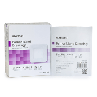 McKesson Composite Barrier Island Dressing, 4 x 4 Inch | Quantity - 1x CS