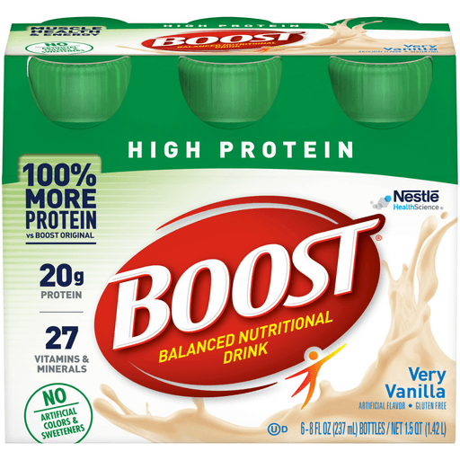 Boost® High Protein Vanilla Complete Nutritional Drink, 8 oz. Bottle | Quantity - 1x PK