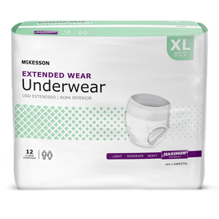 McKesson Extended Wear Maximum Absorbency Underwear, Extra Large | Quantity - 1x CS