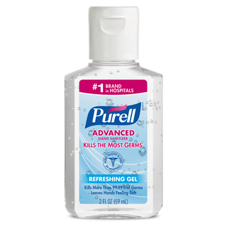 Purell Advanced Hand Sanitizer 70% Ethyl Alcohol Gel, Bottle, 2 ounces | Quantity - 1x EA