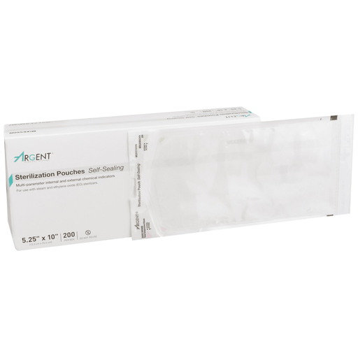 McKesson Argent® Sure-Check® Sterilization Pouch, 5-1/4 x 10 Inch | Quantity - 1x CS