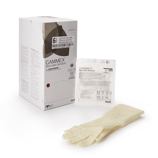 Gammex® Non-Latex Sensitive Polychloroprene Surgical Glove, Size 6.5, Cream | Quantity - 1x CS