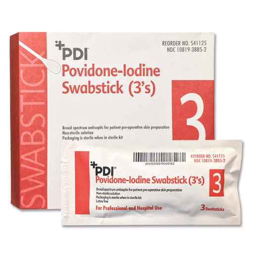 PDI® PVP Iodine Prep Swabsticks | Quantity - 1x PK