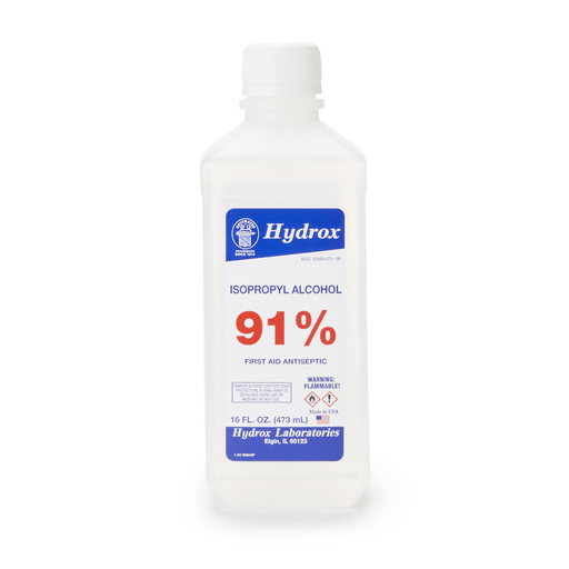 ALCOHOL, ISOPROPYL 91% 16OZ (12/CS) | Quantity - 1x CS