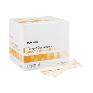 McKesson Tongue Depressor, Senior, Wide Blade, nonsterile | Quantity - 1x CS