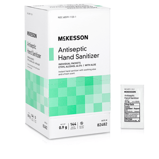 McKesson Hand Sanitizer with Aloe, Fresh Scent, Individual Packet | Quantity - 1x BX