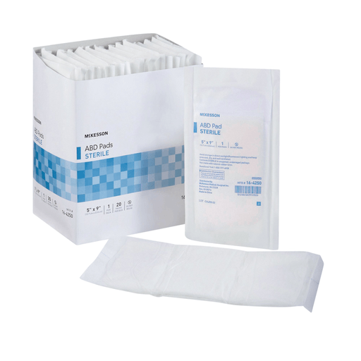 McKesson Sterile Abdominal Pad, 5 x 9 Inch | Quantity - 1x CS