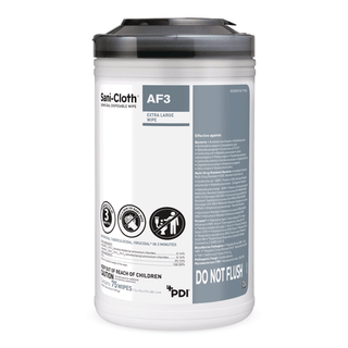 Sani-Cloth® AF3 Germicidal Extra Large Disinfectant Wipes, Canister, 75 ct. | Quantity - 1x CN