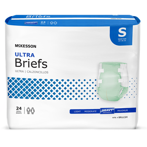 McKesson Ultra Heavy Absorbency Incontinence Brief, Small | Quantity - 1x CS