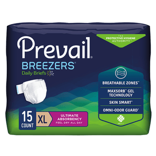 Prevail® Breezers® Ultimate Absorbency Incontinence Briefs, Extra Large | Quantity - 1x PK